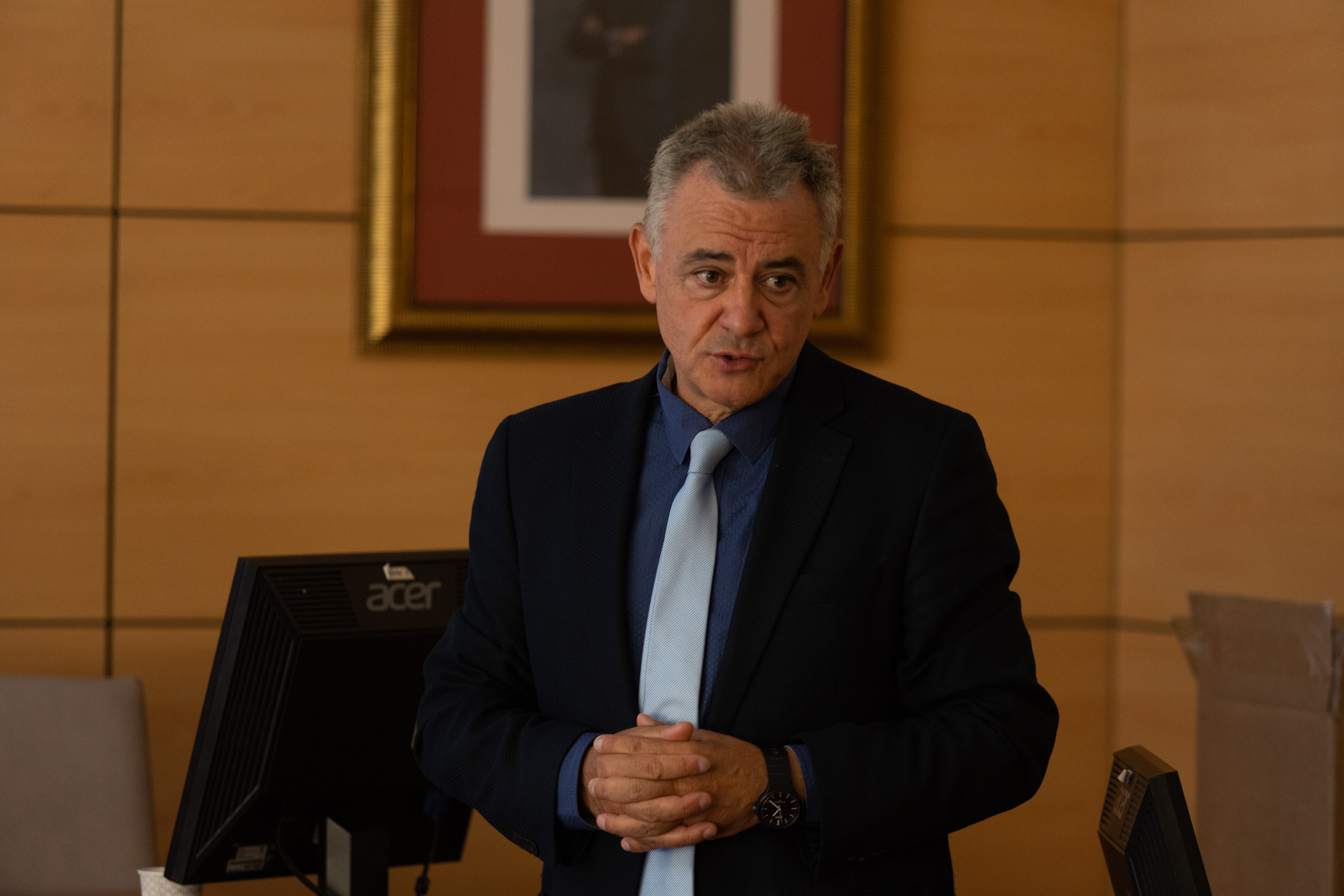 Foto del Presidente en esas Jornadas