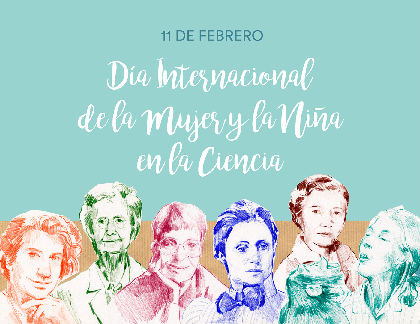 Cartel día de la mujer y la ciencia